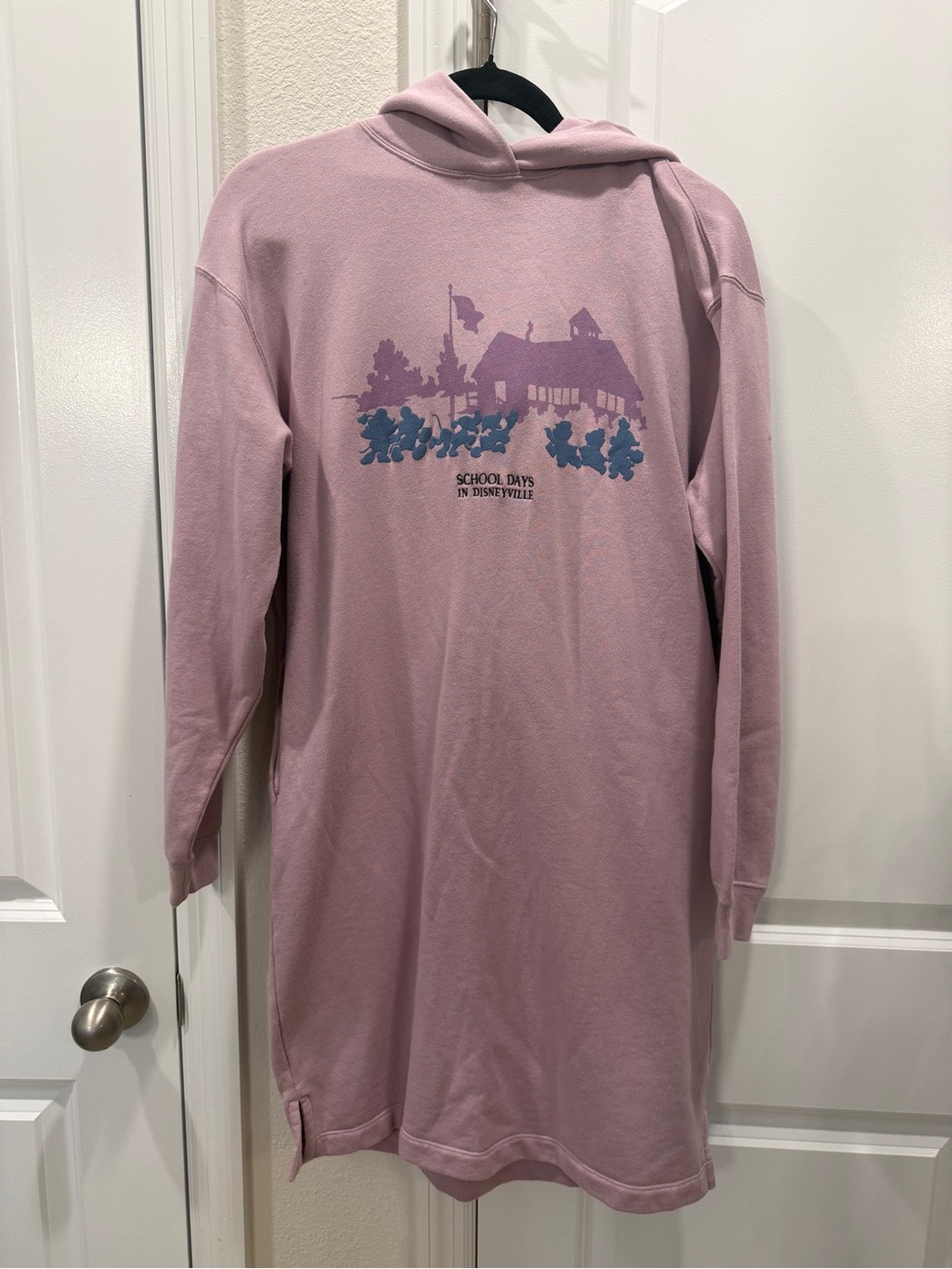 UNIQLO x Disney sweatshirt dress purple “school days in Disneyville”